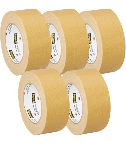 Amazon.co.jp: ニチバン 布テープ 50mm×25m 5巻パック 12150-5P 黄土